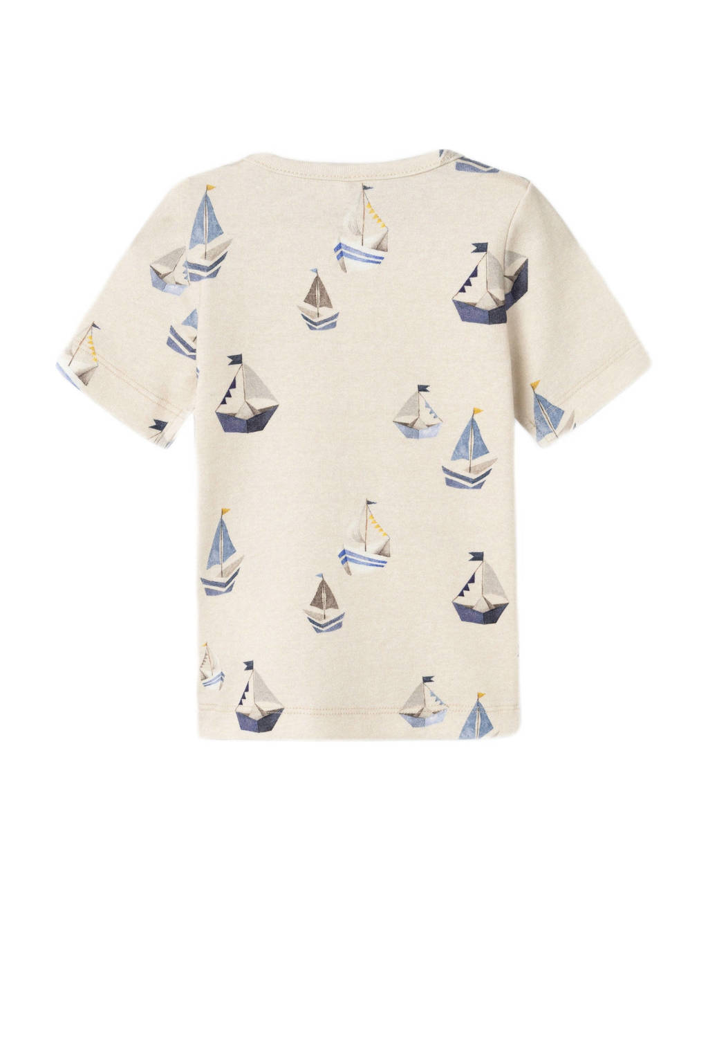 NAME IT baby T-shirt NBMFASON met all over print ecru