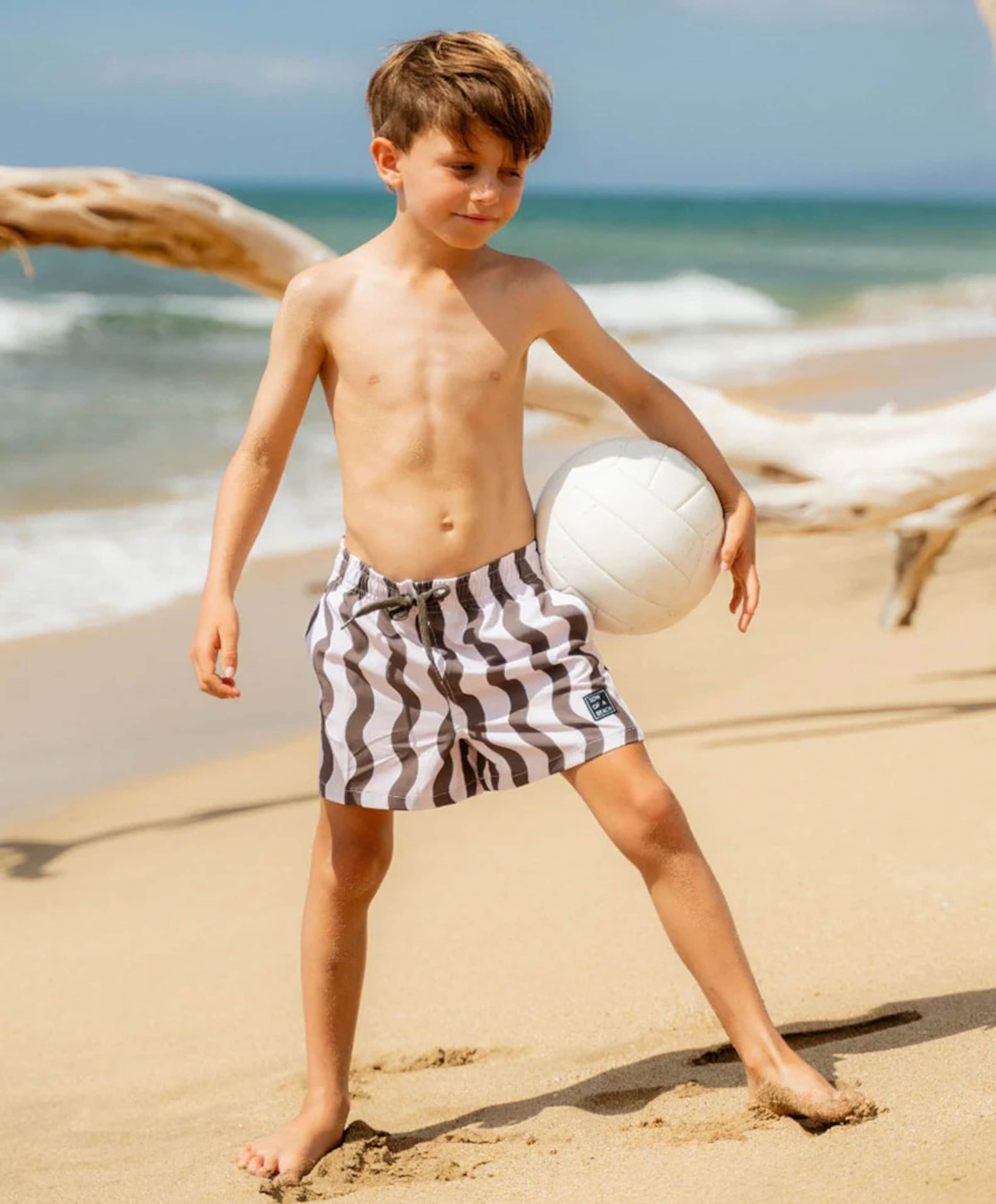 Son of a Beach Jongens zwemshort groen