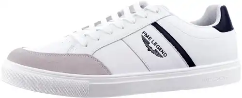 PME wit/blauw combi PBO2503070 - maat 47 veterschoen wit/blauw combi - maat 47 Calandschoen