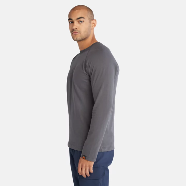 T-shirt à manches longues Timberland PRO Core pour homme en gris foncé