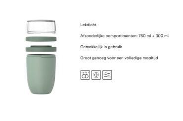 Ellipse lunchpot XL 750 ml   300 ml – Nordic blue