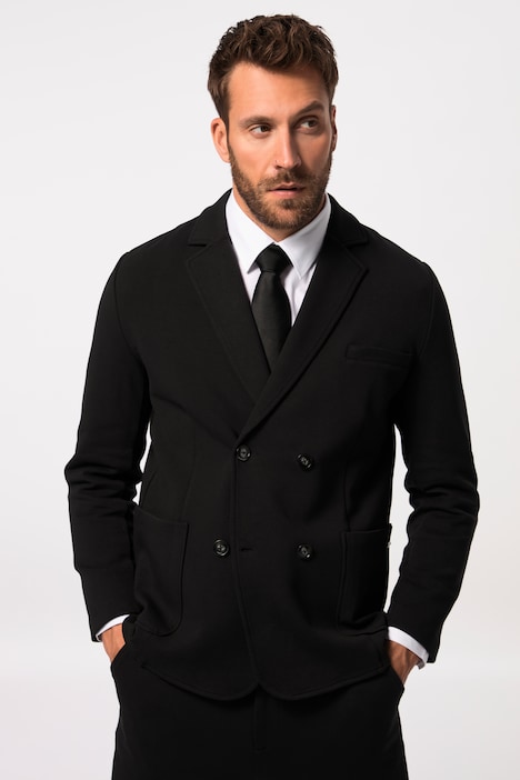 JP1880 Jerseysakko, Business, FLEXNAMIC®, doppelreihig, Baukasten New York, bis 8 XL