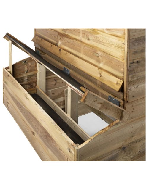 Voldux Kippenhok Toon Links - Kippenhok - 300x120x190 cm Naturel