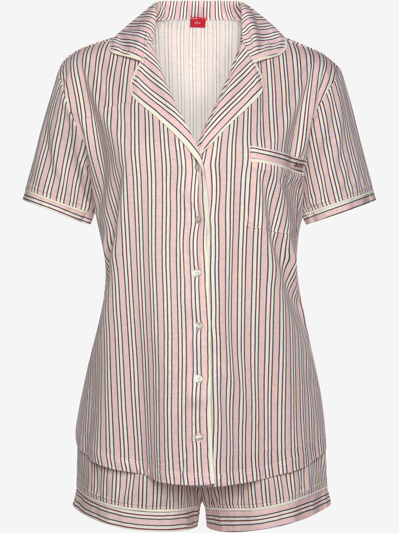 Élégant pyjama court avec motif sur toute la surface