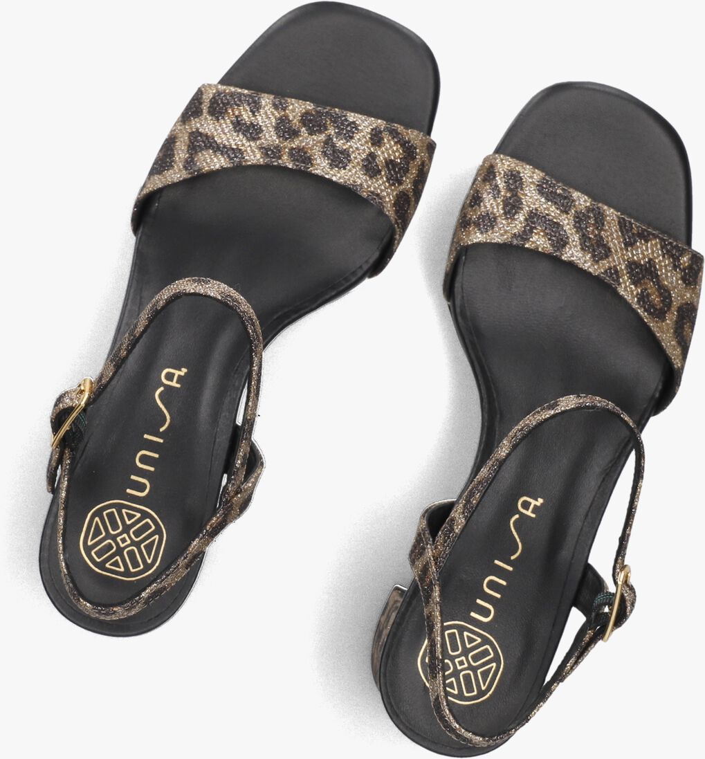 bruine unisa sandalen met hak moraty