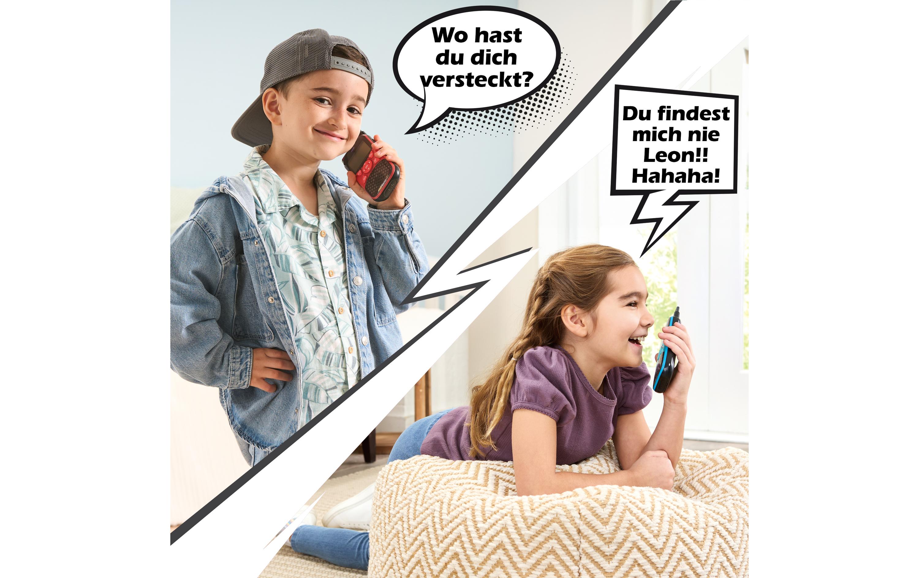 Kidi Talkie Explorer -DE-Walkie-Talkie mit Taschenlampe und lustigen Stimmverzerrungseffekten