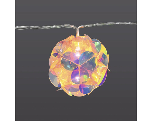 LED-lichtsnoer, bollen, Lafiora, 1,35 m + 0,3 m aansluitdraad, warmwitte lichtkleur