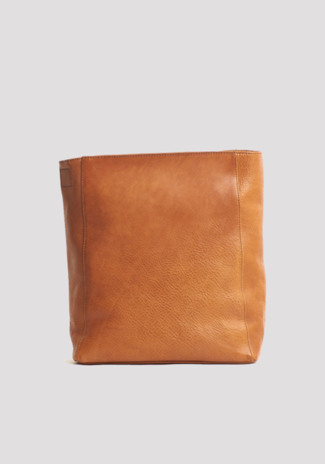 O My Bag Leder-Shopper Sofia Eco-Stromboli Leather Cognac