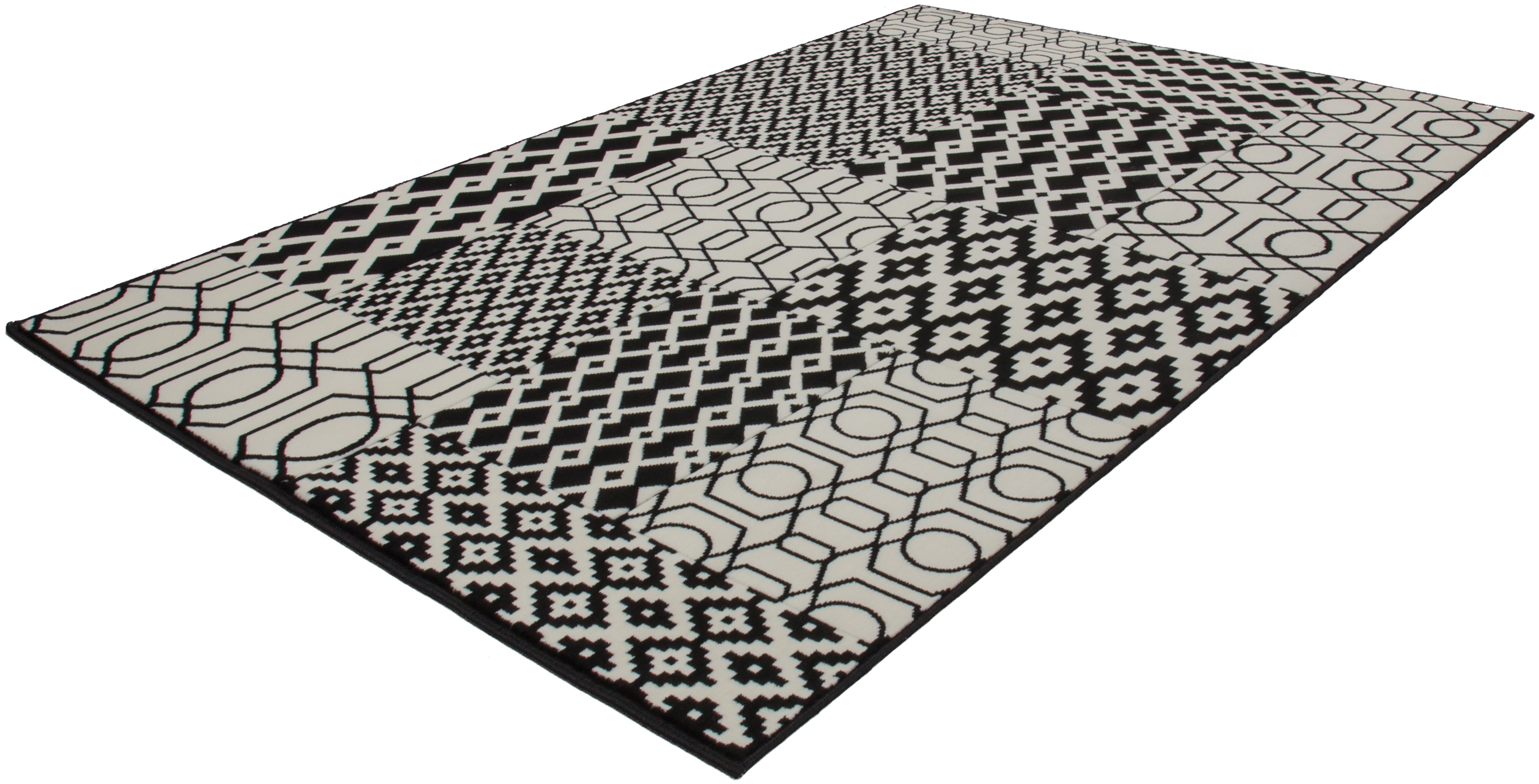 Vloerkleed 325 Multi Zwart Lina