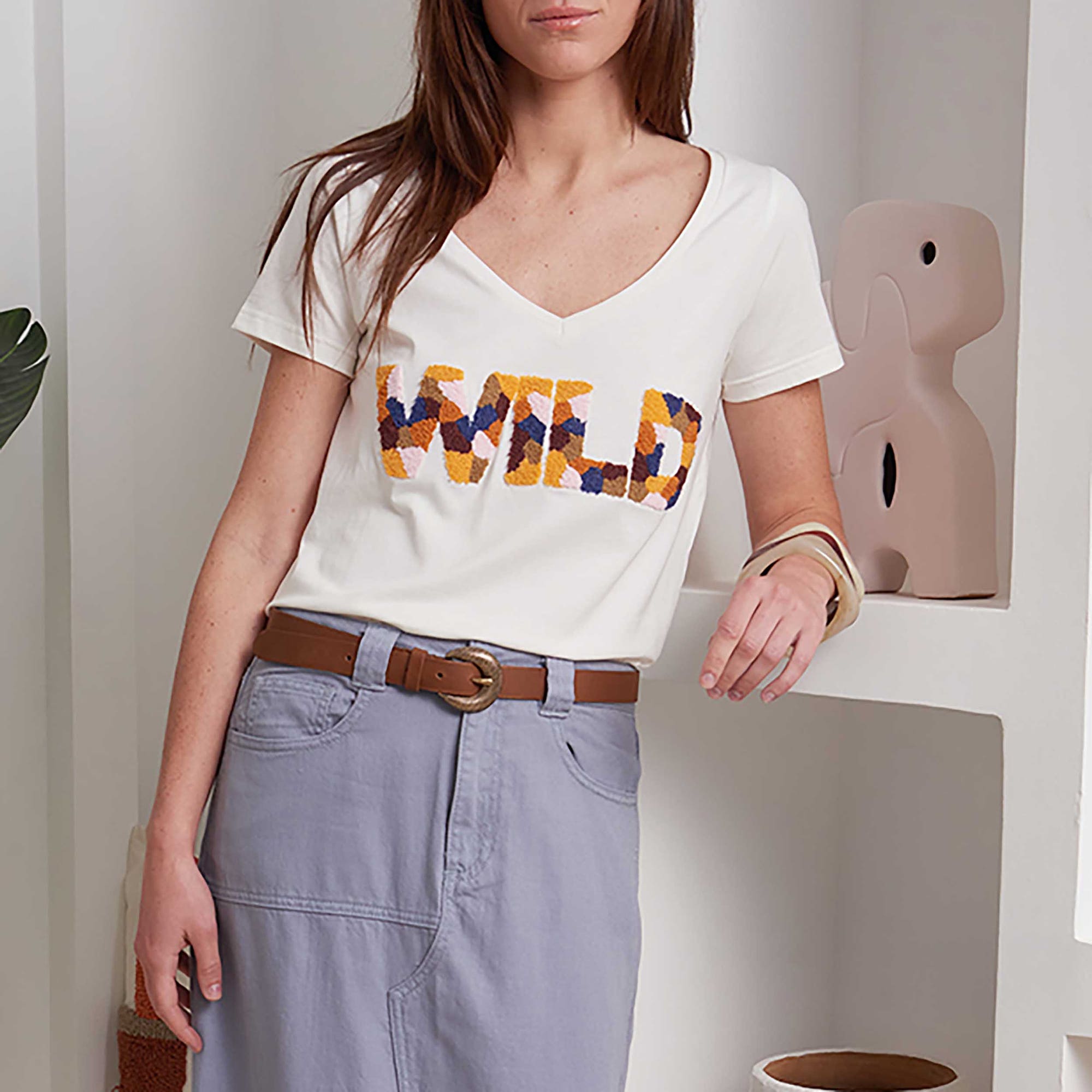 T-shirt Femme blanc