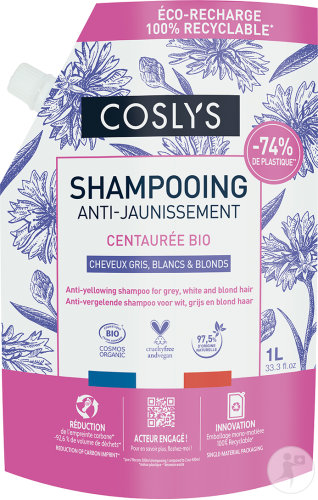 Coslys Shampoing Anti-Jaunissement Centaurée Bio Doypack 1000ml