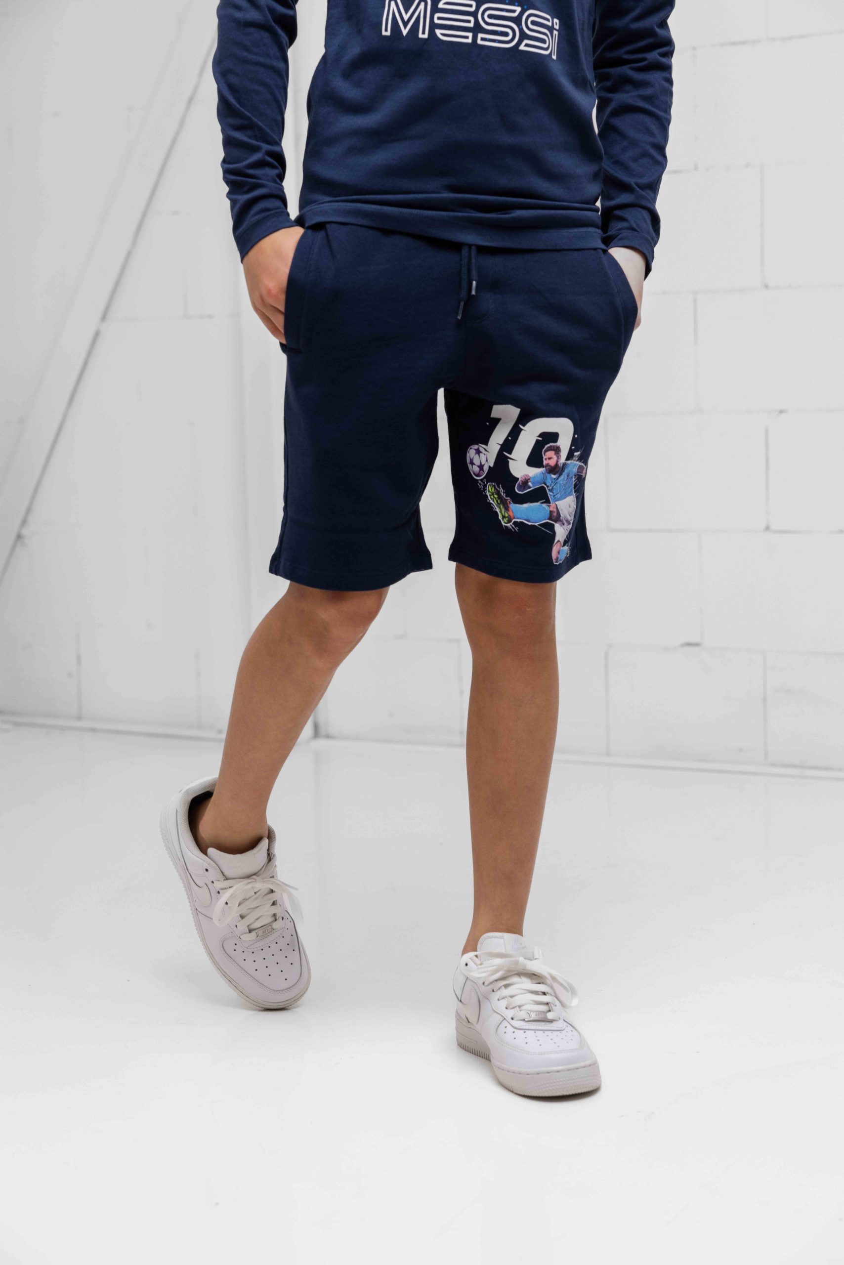Vingino X Messi Goal Korte Broek Kids Donkerblauw