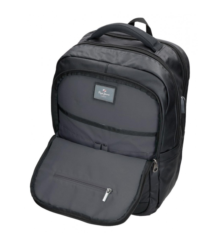 Mochila adaptável Pepe Jeans Heatfield com compartimento duplo para laptop e tablet de 15,6