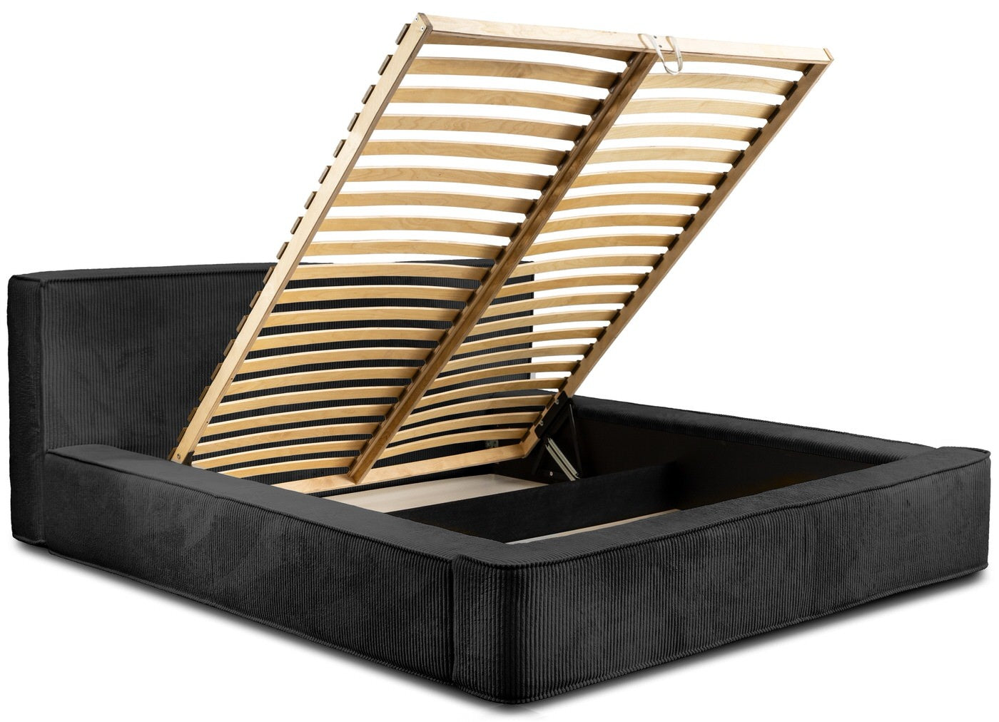 Trae Mobler Harmon 160x200 cm Gestoffeerd Bed Zwart