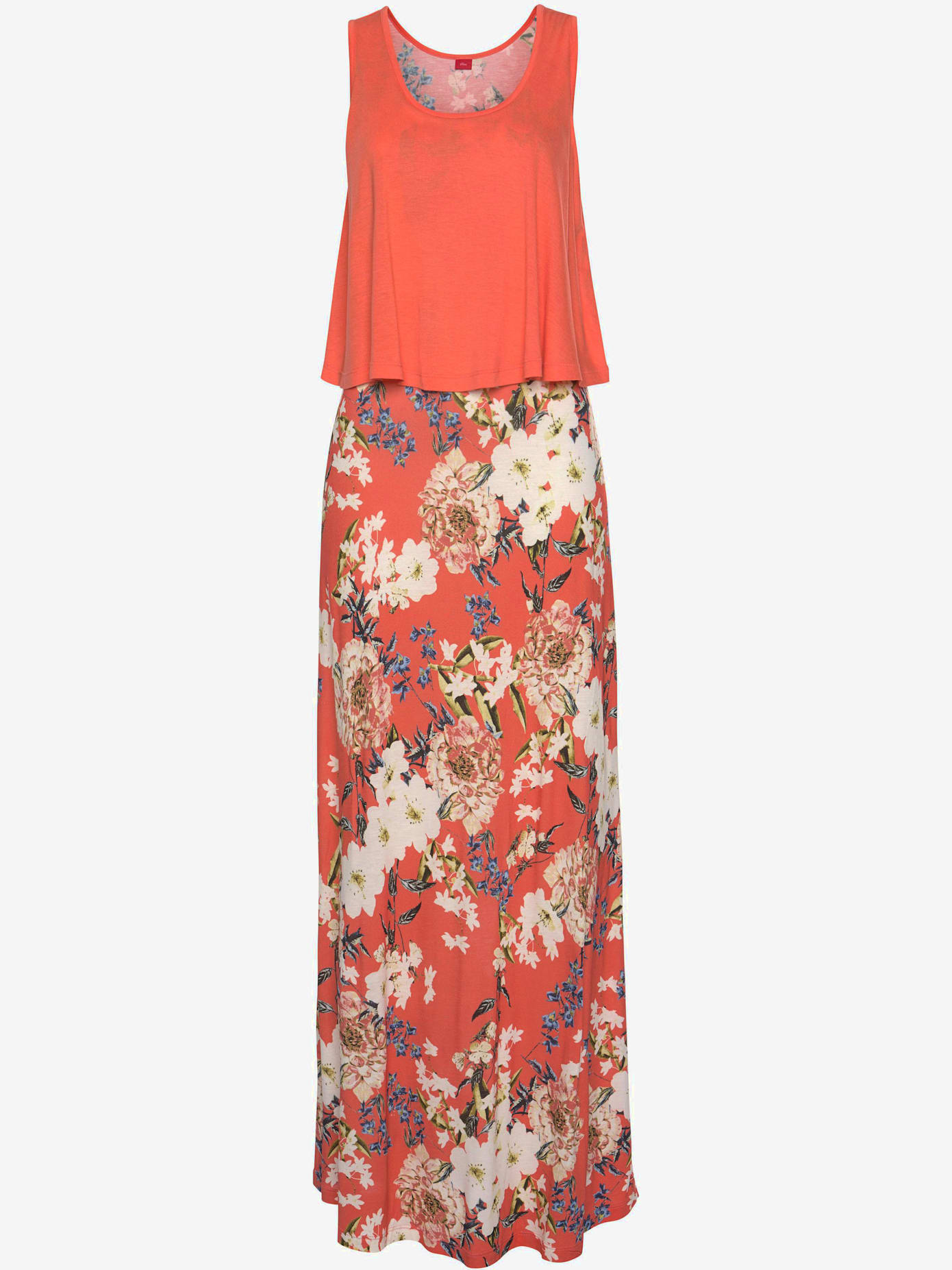 Robe longue larges bretelles
