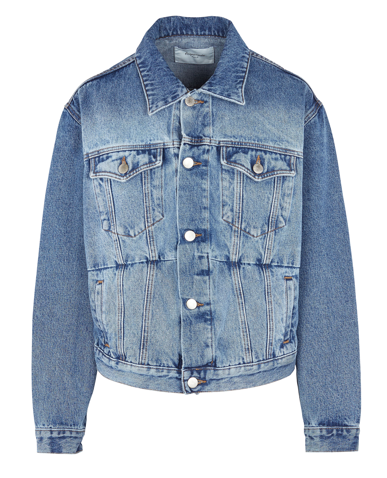 TERENCE - Veste ample col classique en jean | Bleu