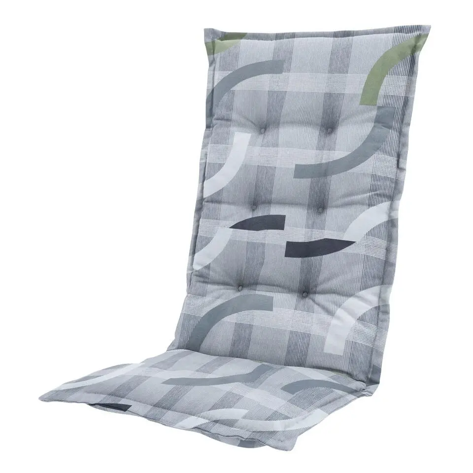 Madison - Tuinstoelkussen Hoge Rug Tess sage - Ca. 123x50 cm - Set van 4