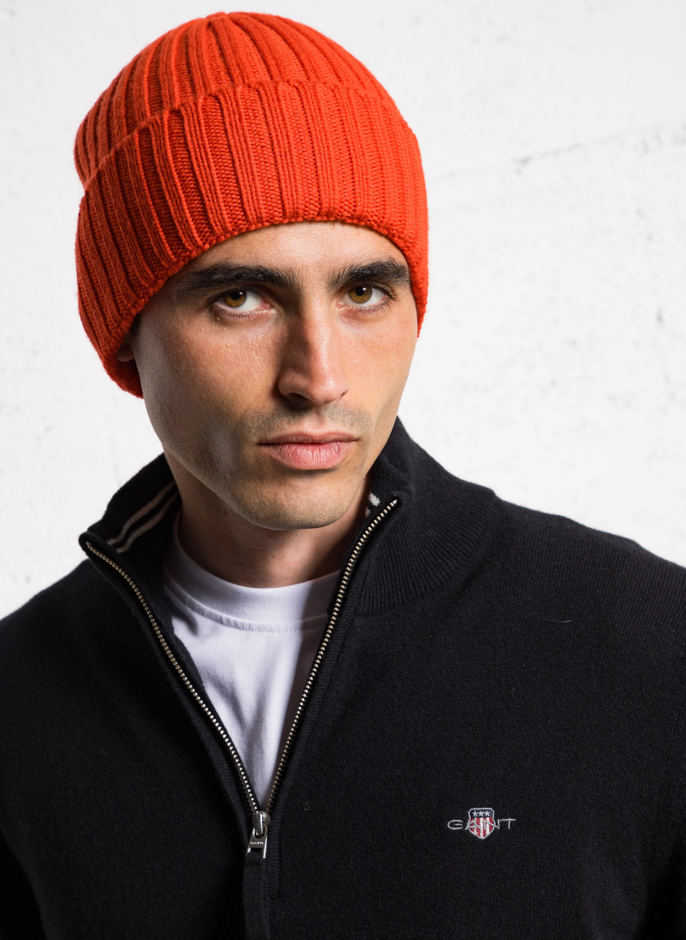 Bonnet en laine mérinos | Orange