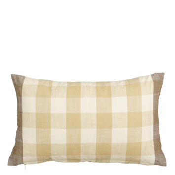 Sierkussen ruit bruin - l55xb35xh10cm