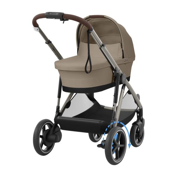 Cybex E-Gazelle S Kinderwagen 2-in-1 Taupe - Almond Beige / Beige
