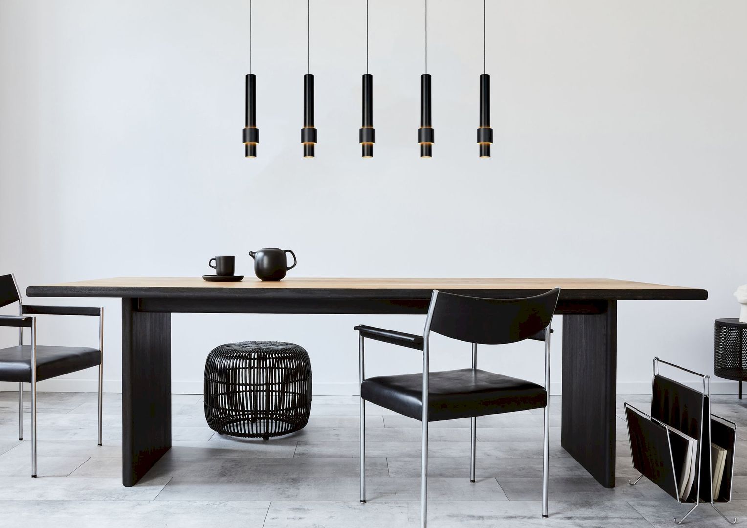 Lucide   Margary Zwart Hanglamp