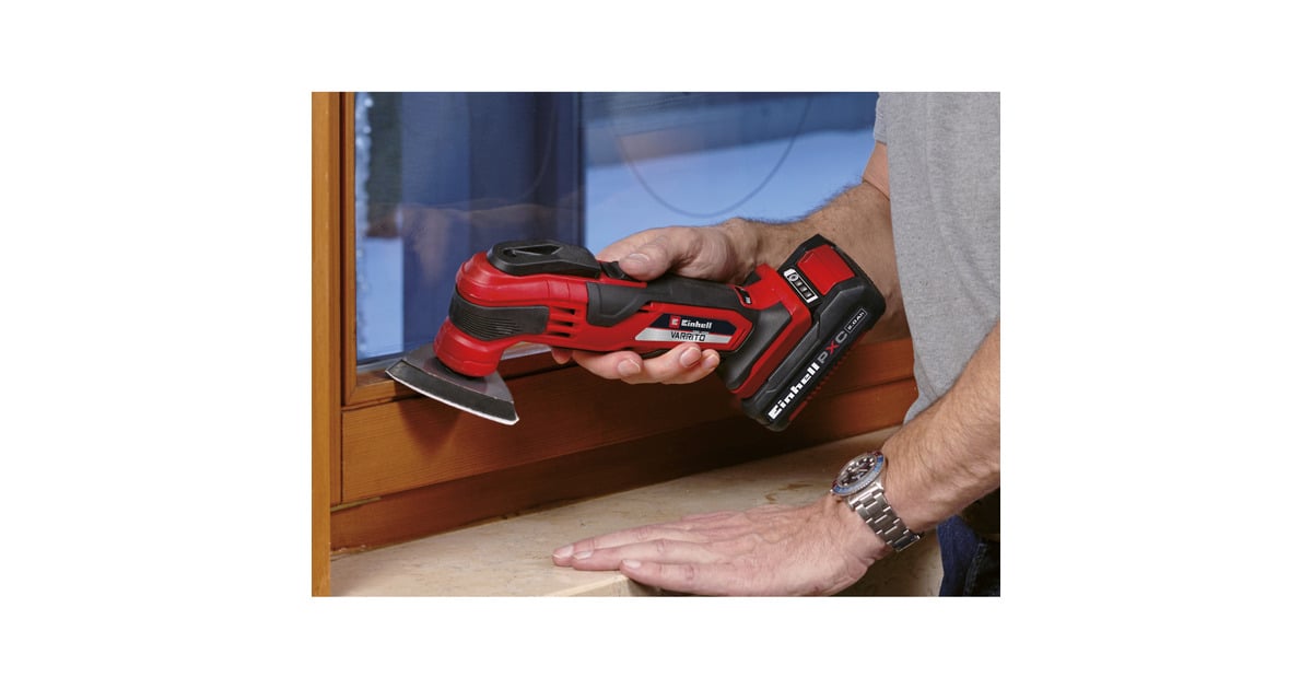 EINHELLMultitool VARRITO multifunctioneel gereedschap  (Rood/zwart, Accu en oplader niet inbegrepen)