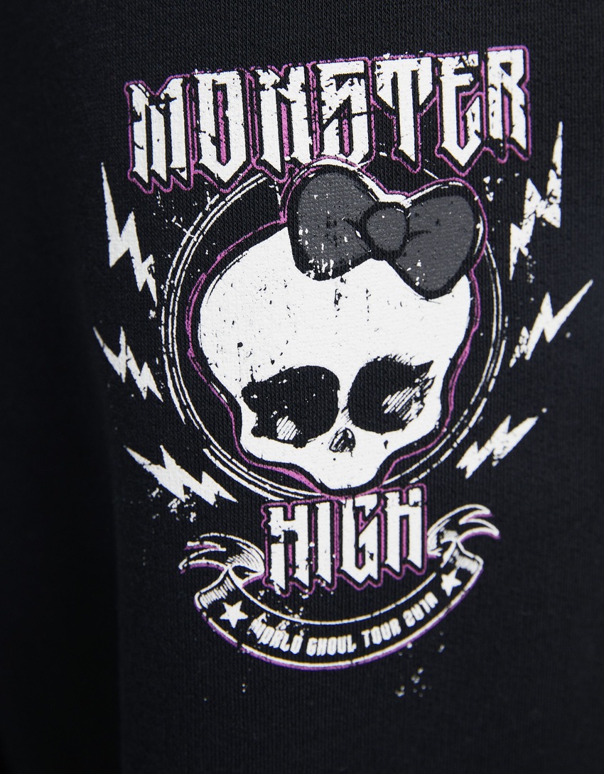 Calça de moletom de pelúcia Monster High com detalhe de corrente