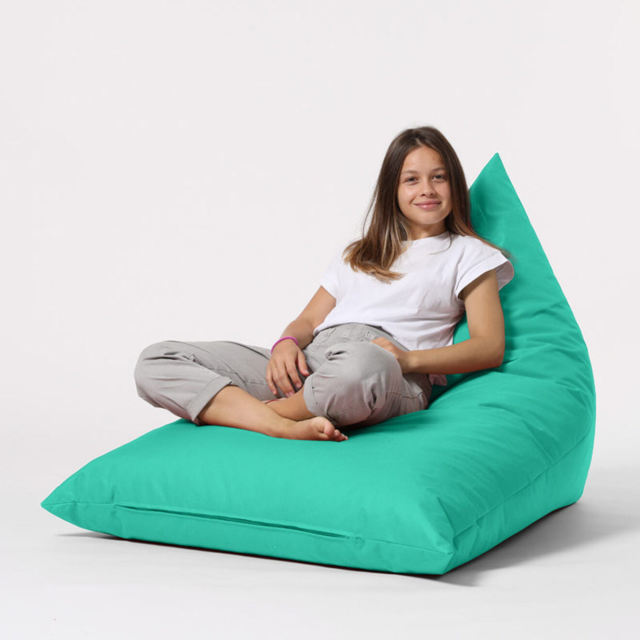 Homitis Pouf Pyramid turquoise - 145x35x90 cm