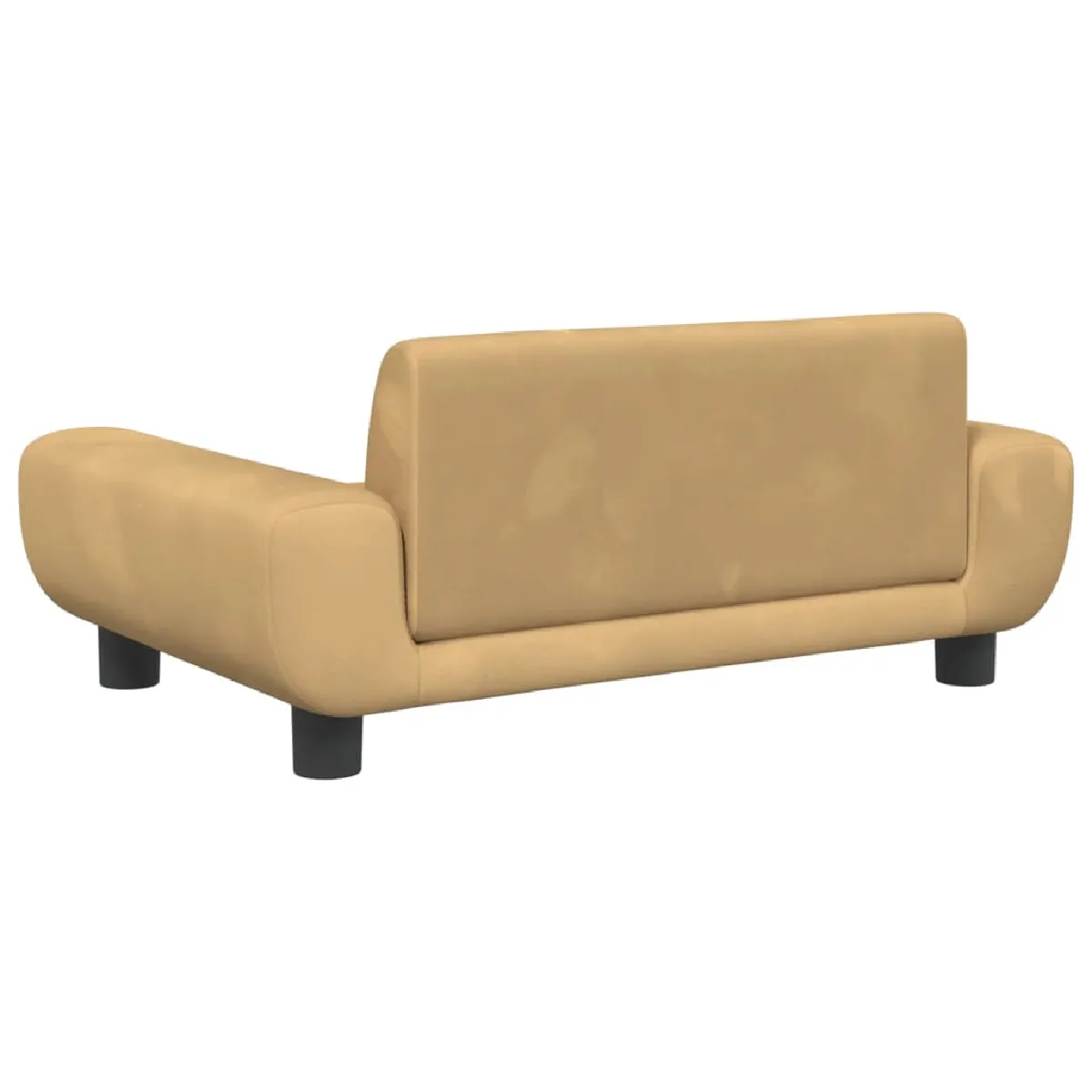 vidaXL Canapé Enfants - Marron Velours