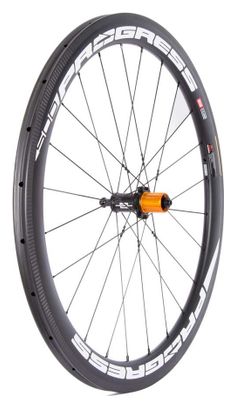 Paire de roues Progress A-Prime Boyau Blanc | 9x100/9x130 mm | Patins | Shimano