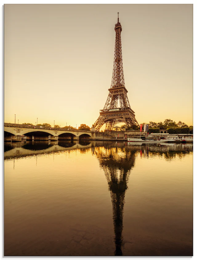 Artland Glasbild »Paris Eiffelturm V« Gebäude 1 Stk. tlg. in verschiedenen Grössen