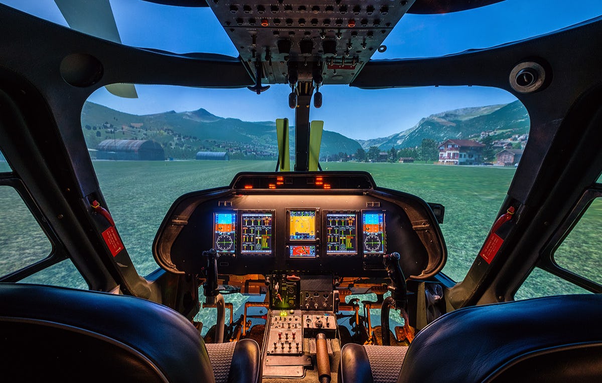 Hubschrauber-Simulator in Durmersheim als Geschenkidee