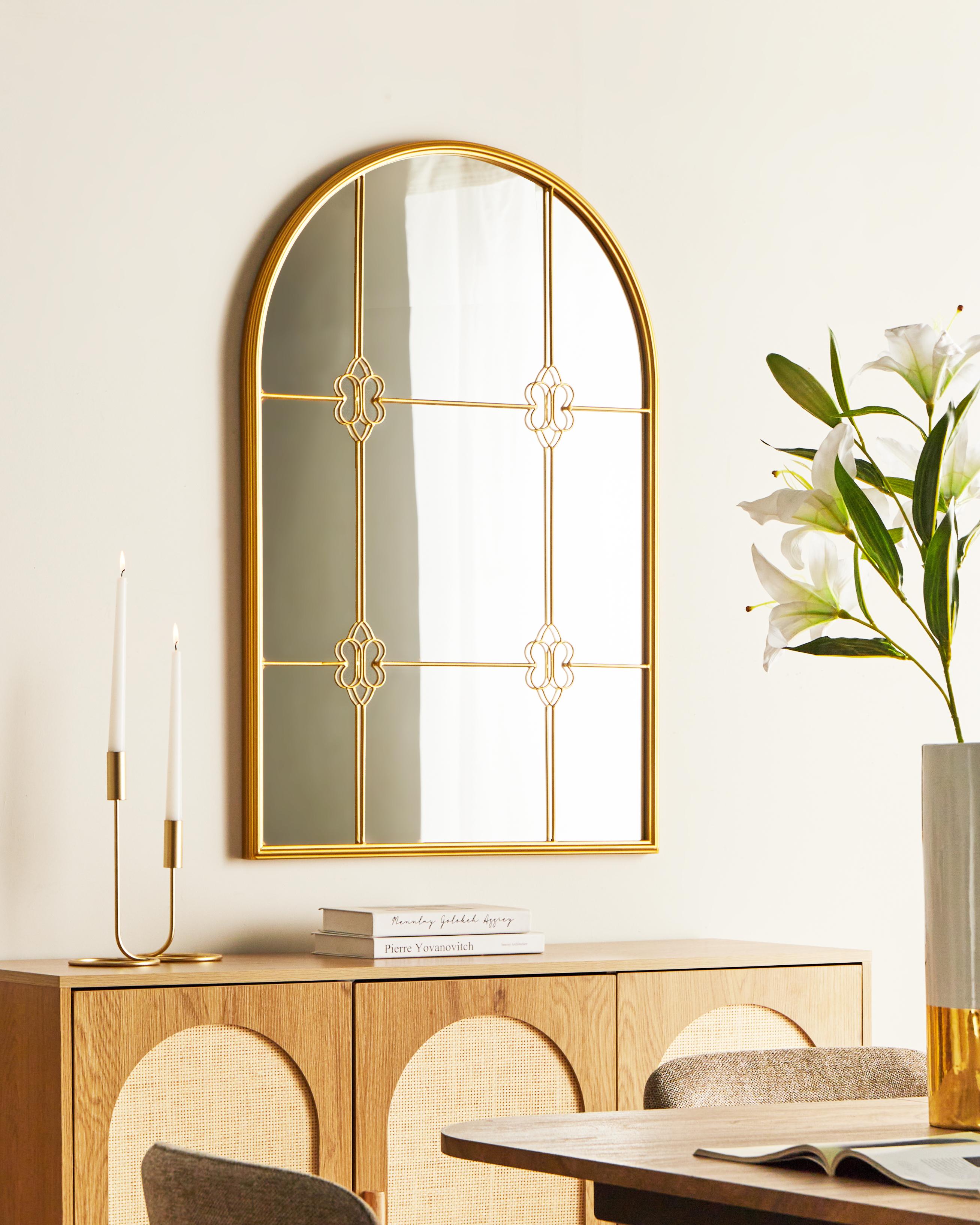 Wandspiegel THULAY 65 cm 99 cm Goud