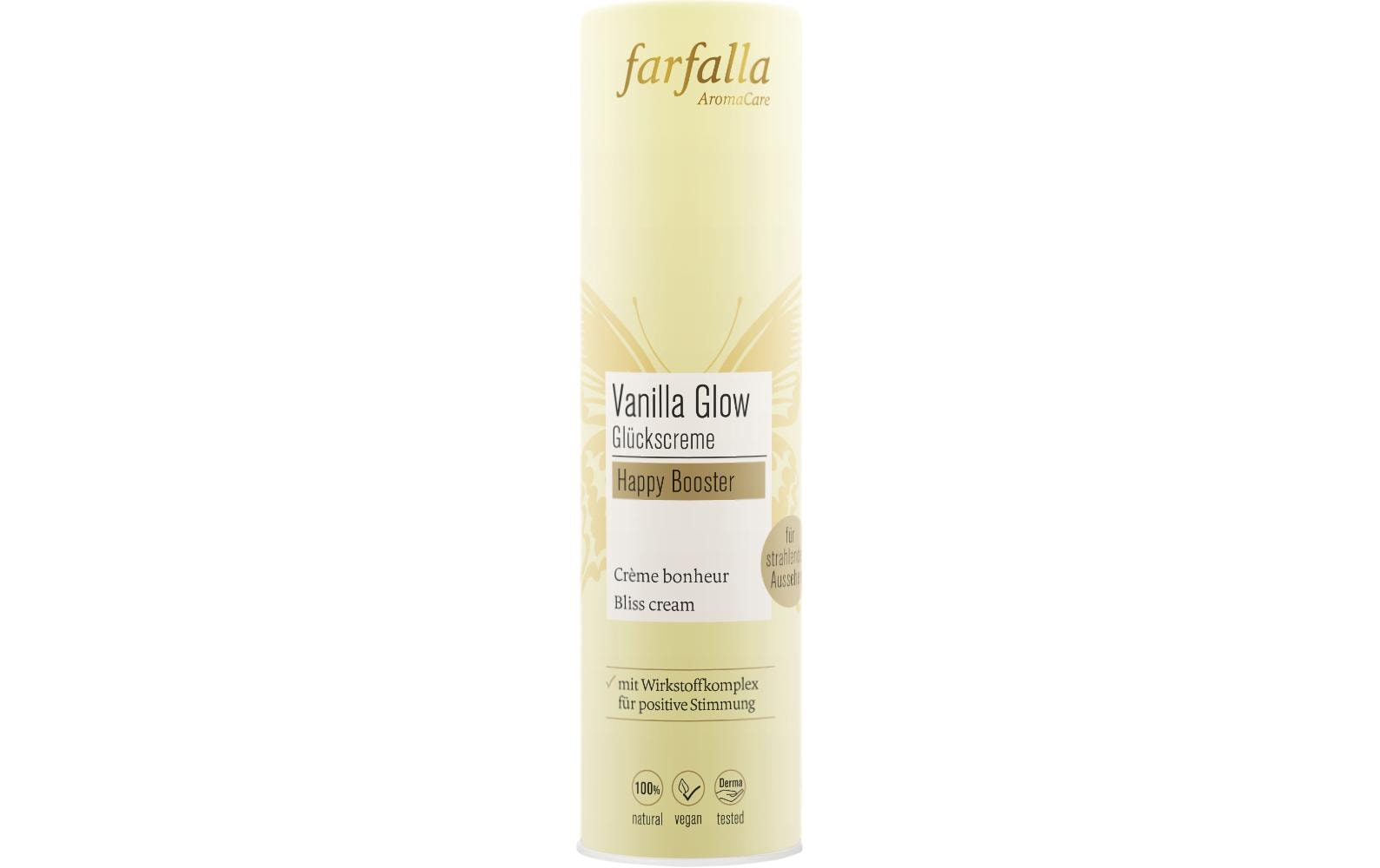 Gesichtscrème Vanilla Glow Happy Booster 30 mlNatürliche Gesichtspflege für ein strahlendes Aussehen