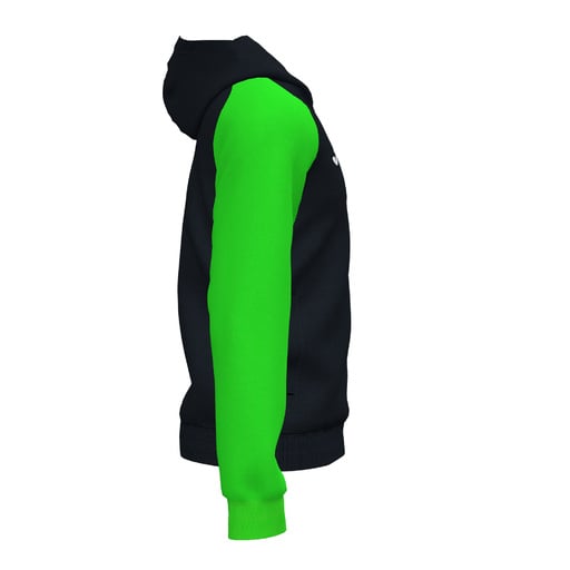 Jaqueta com capuz Joma Academy IV, preta/verde fluorescente