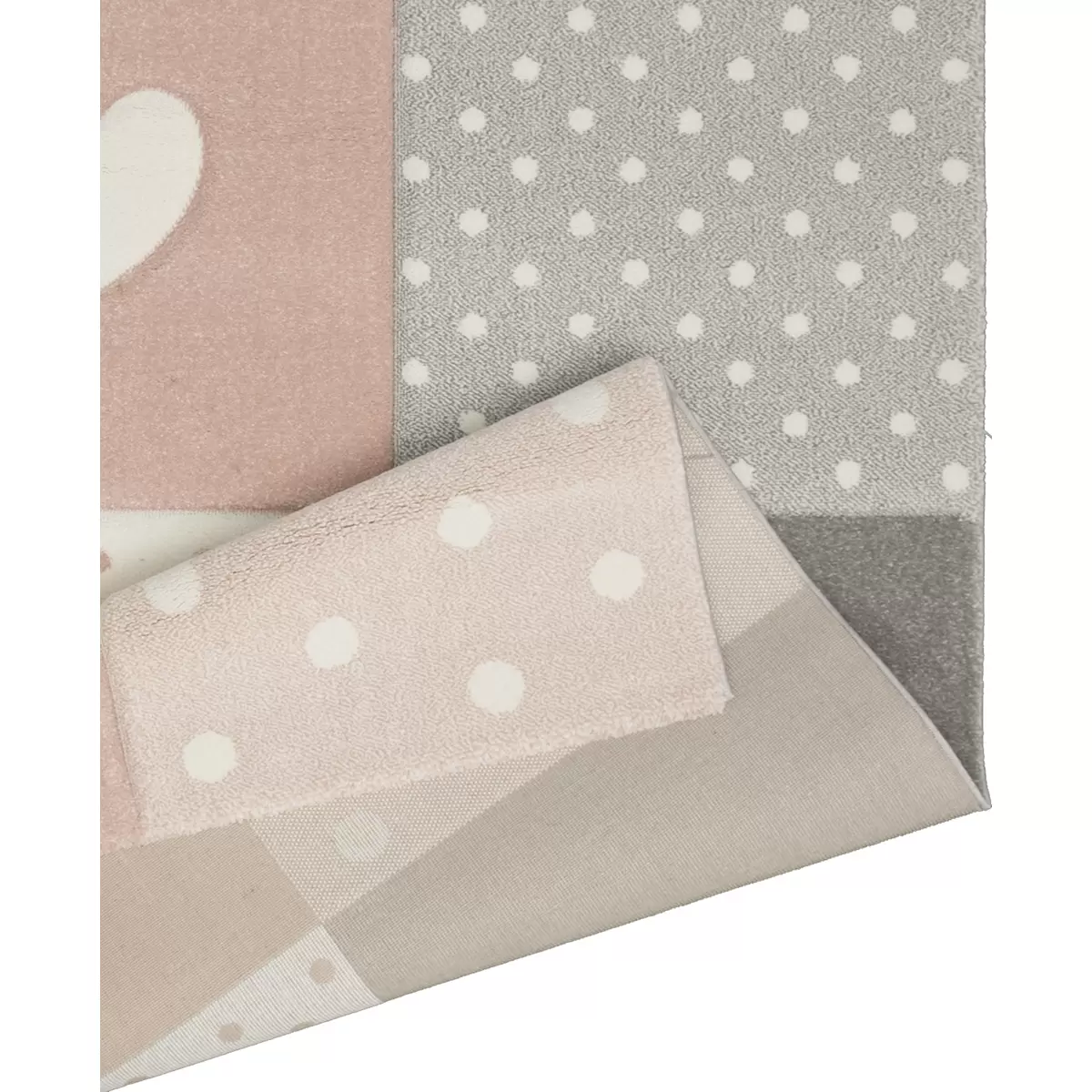 Kinderteppich Diamond Kids Pastel SV rosa,grau,weiss