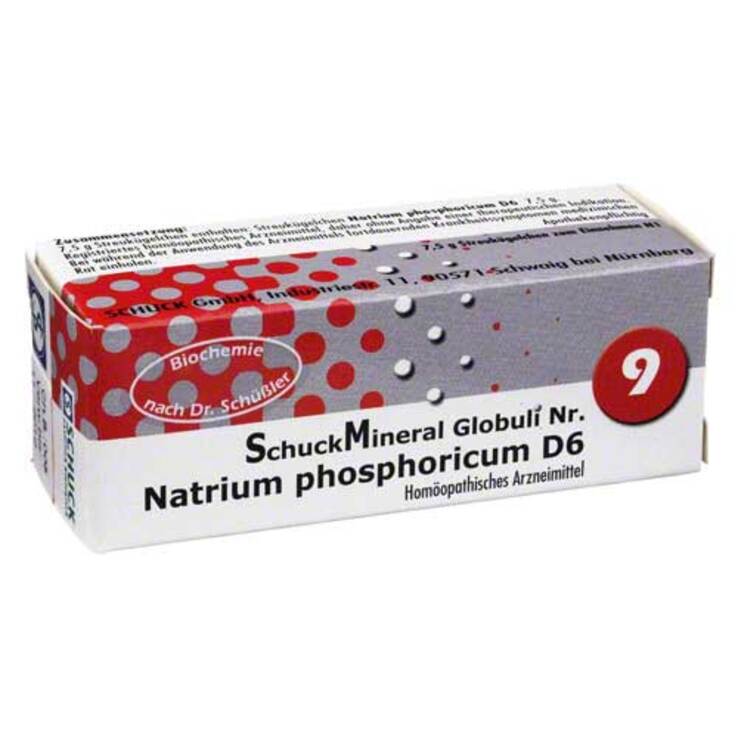 Schuckmineral Globuli 9 Natrium phosphoricum D6, 7.5 g