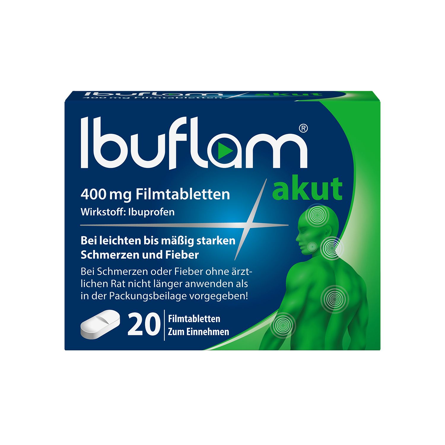 Ibuflam® akut: 400 mg Ibuprofen Schmerztabletten
