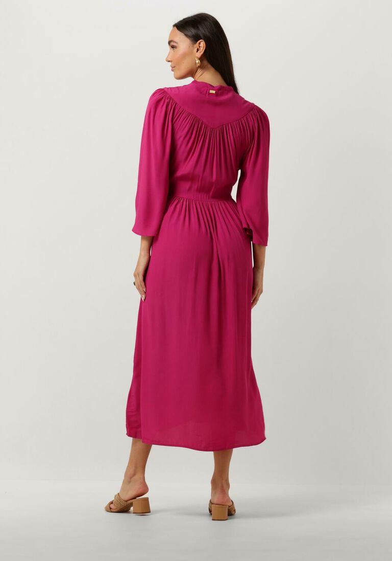 POM AMSTERDAM roze pom amsterdam maxi jurk imperial fuchsia dress