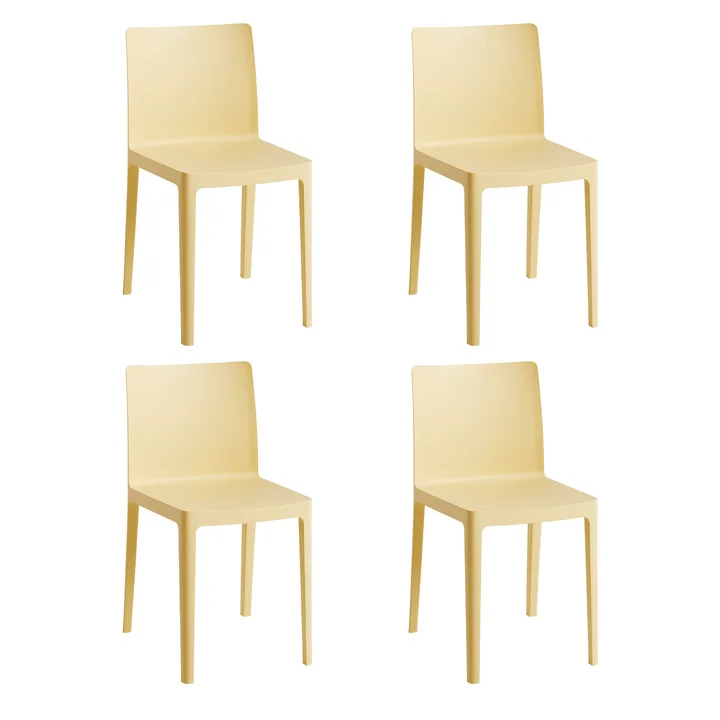 HAY - Élémentaire Chair, hellgelb (4er-Set)