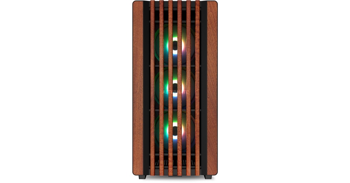 SharkoonRebel C70G RGB midi tower behuizing  (Zwart | 2x USB-A | 1x USB-C | RGB | Tempered Glass)