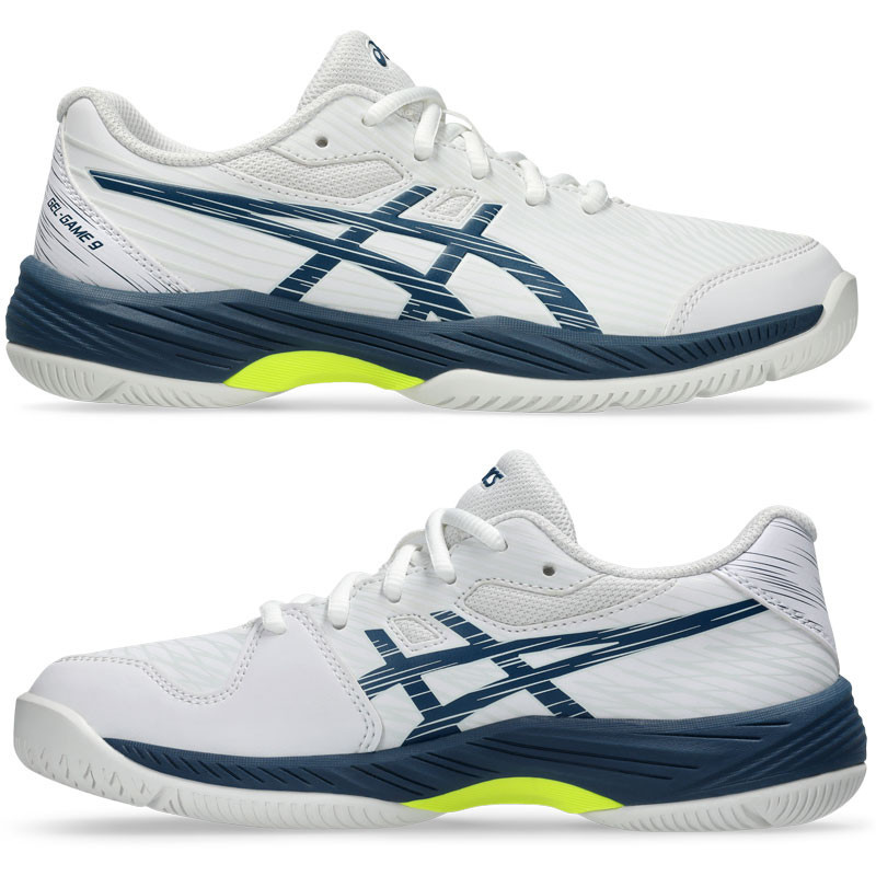 Asics Gel Game 9 GS Junior blanc-bleu