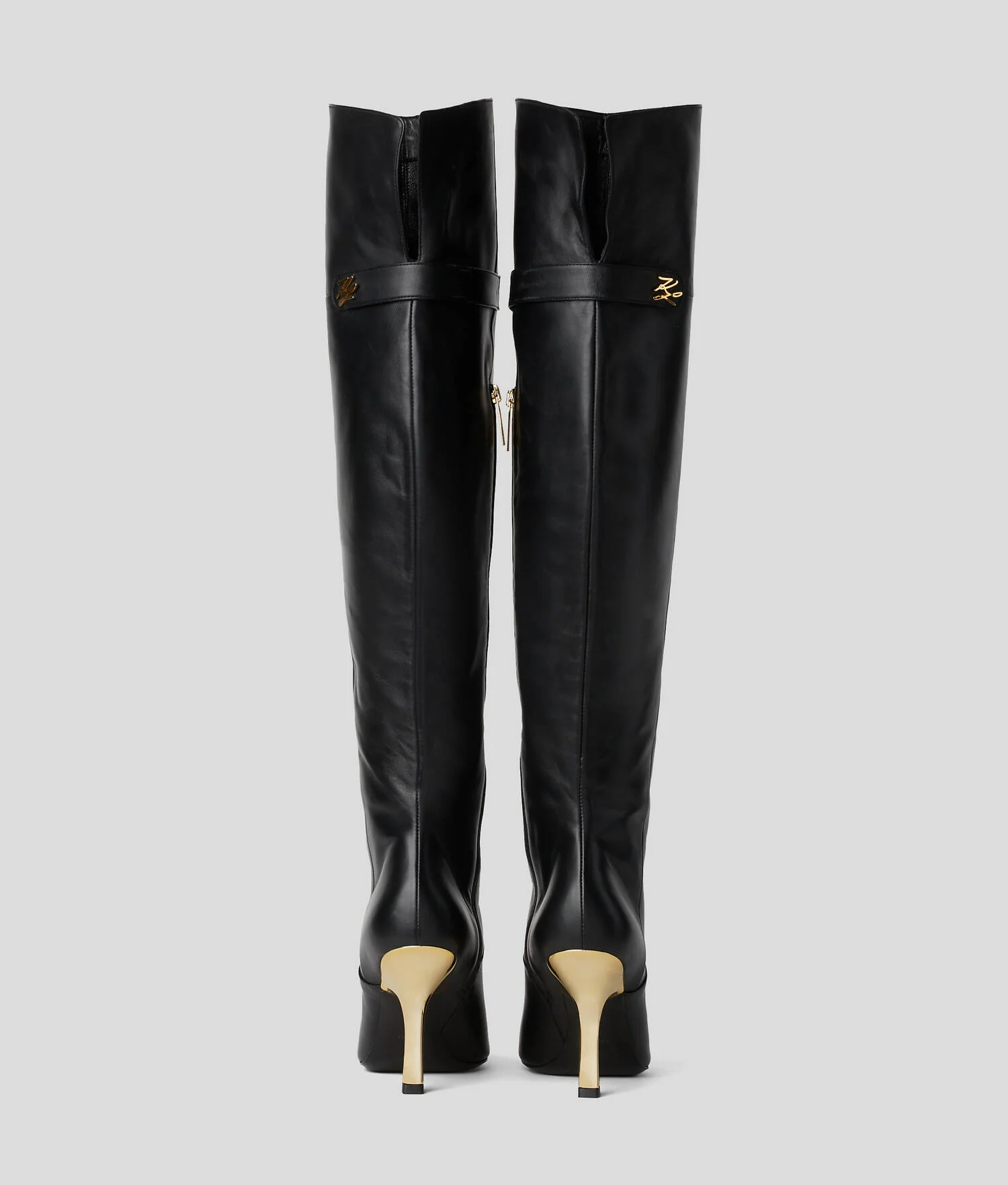 BOTTES À TALONS PYRAMIDAUX KARL STUDIO