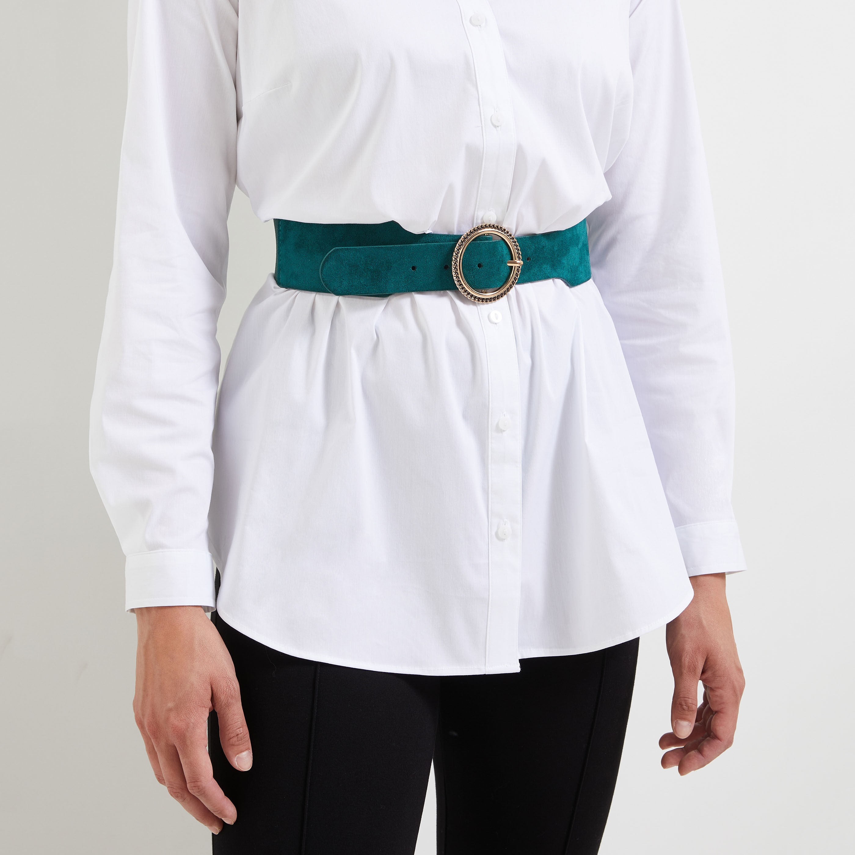 Ceinture large femme - VERT