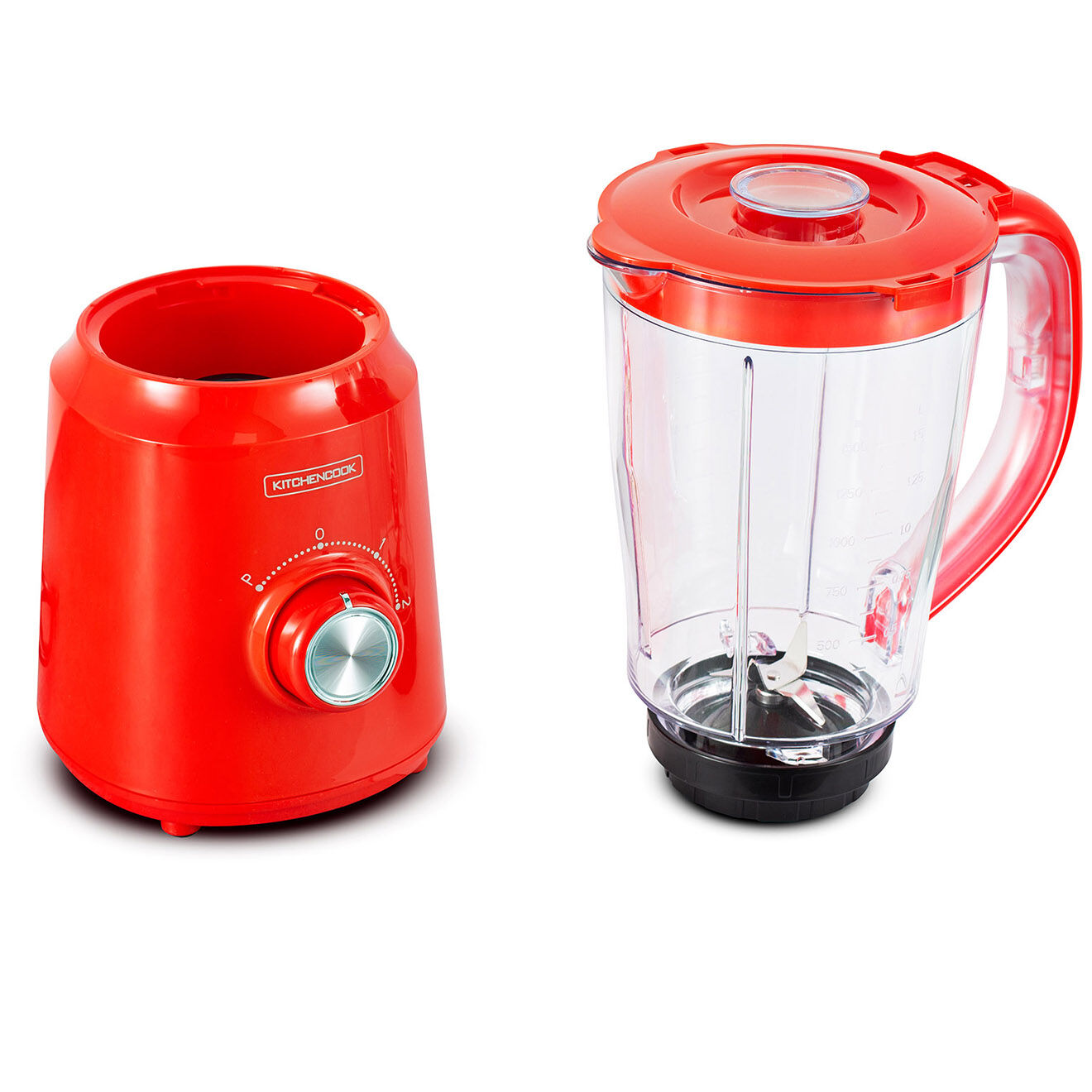 Kitchencook Blender 500W - EK1 rouge - 1,5 L