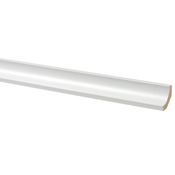 Hollat MDF zelfklevend 22x22 mm wit lengte 260 cm
