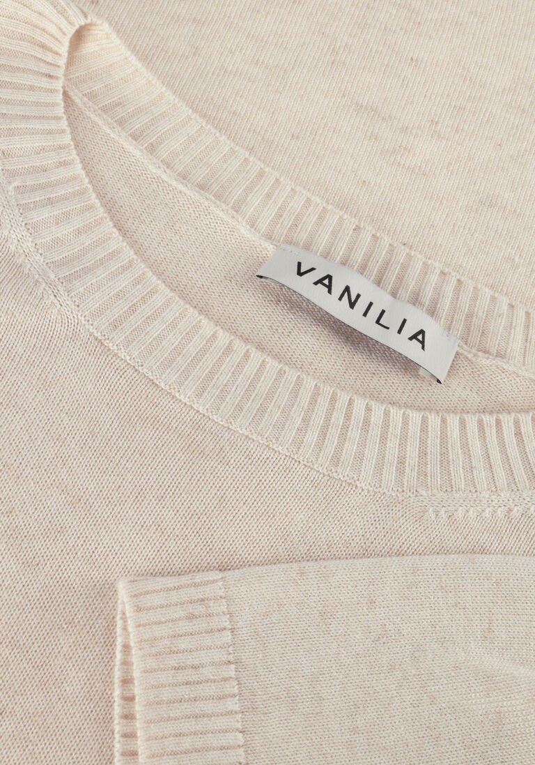 VANILIA beige vanilia trui linen knit