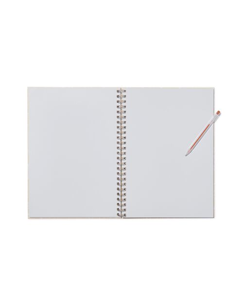 album vierge avec spirale 32.5x23 beige