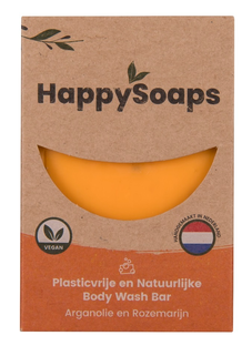 HappySoaps Arganolie & Rozemarijn Body Wash Bar 100GR