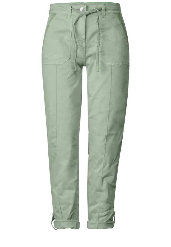 Loose Fit Balloon Hose - dusty salvia green